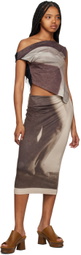 ELLISS SSENSE Exclusive Brown Maxi Skirt