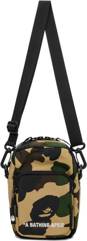 Photo: BAPE Beige 1st Camo Mini Shoulder Satchel