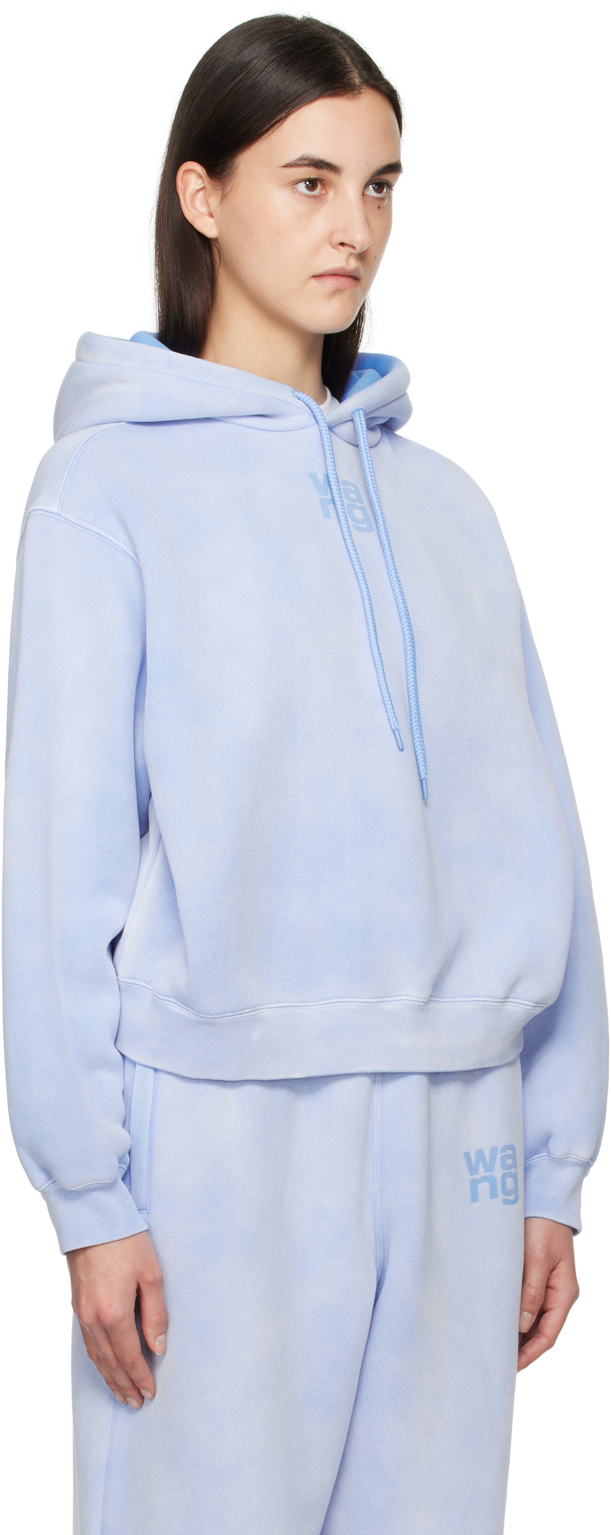 alexanderwang.t Blue Puff Logo Hoodie
