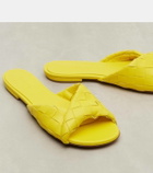 Bottega Veneta Blink Intrecciato leather slides