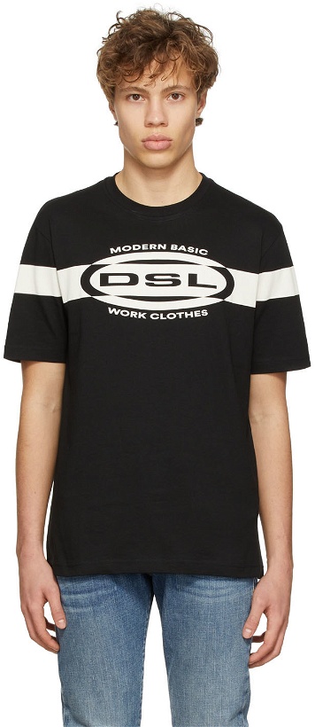 Photo: Diesel Black Cotton T-Shirt