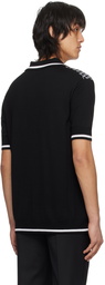 Balmain Black Monogram Polo