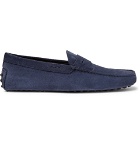 Tod's - Gommino Suede Driving Shoes - Navy