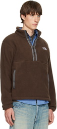 The North Face Brown TNF Fleeski 1/4-Zip Pullover Sweater