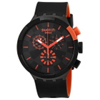 Swatch Checkpoint Red Chronograph Quartz Unisex Watch SB02B402