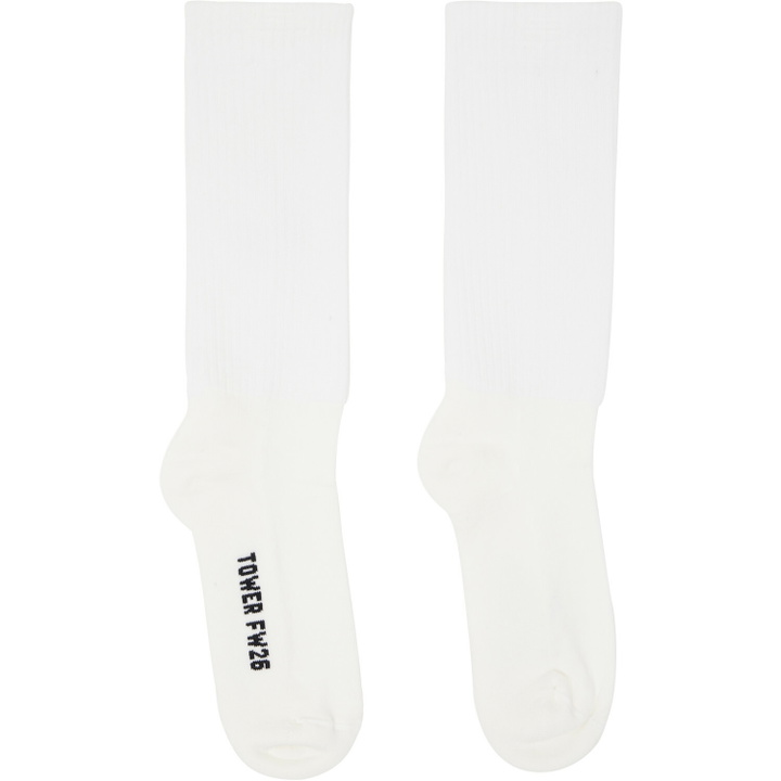 Photo: Rick Owens White Tower Mid Calf Socks