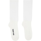 Rick Owens White Tower Mid Calf Socks
