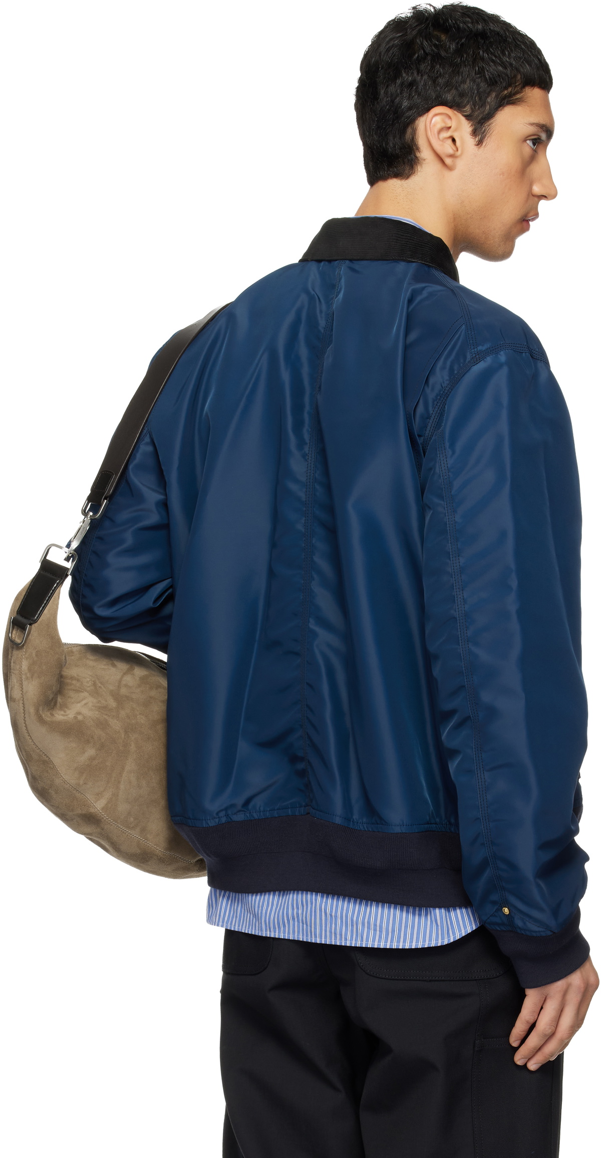 sacai Navy Carhartt WIP Edition Nylon Twill & Duck Jacket Sacai