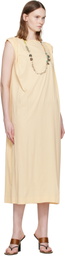 Dries Van Noten Beige Loose T-shirt Maxi Dress