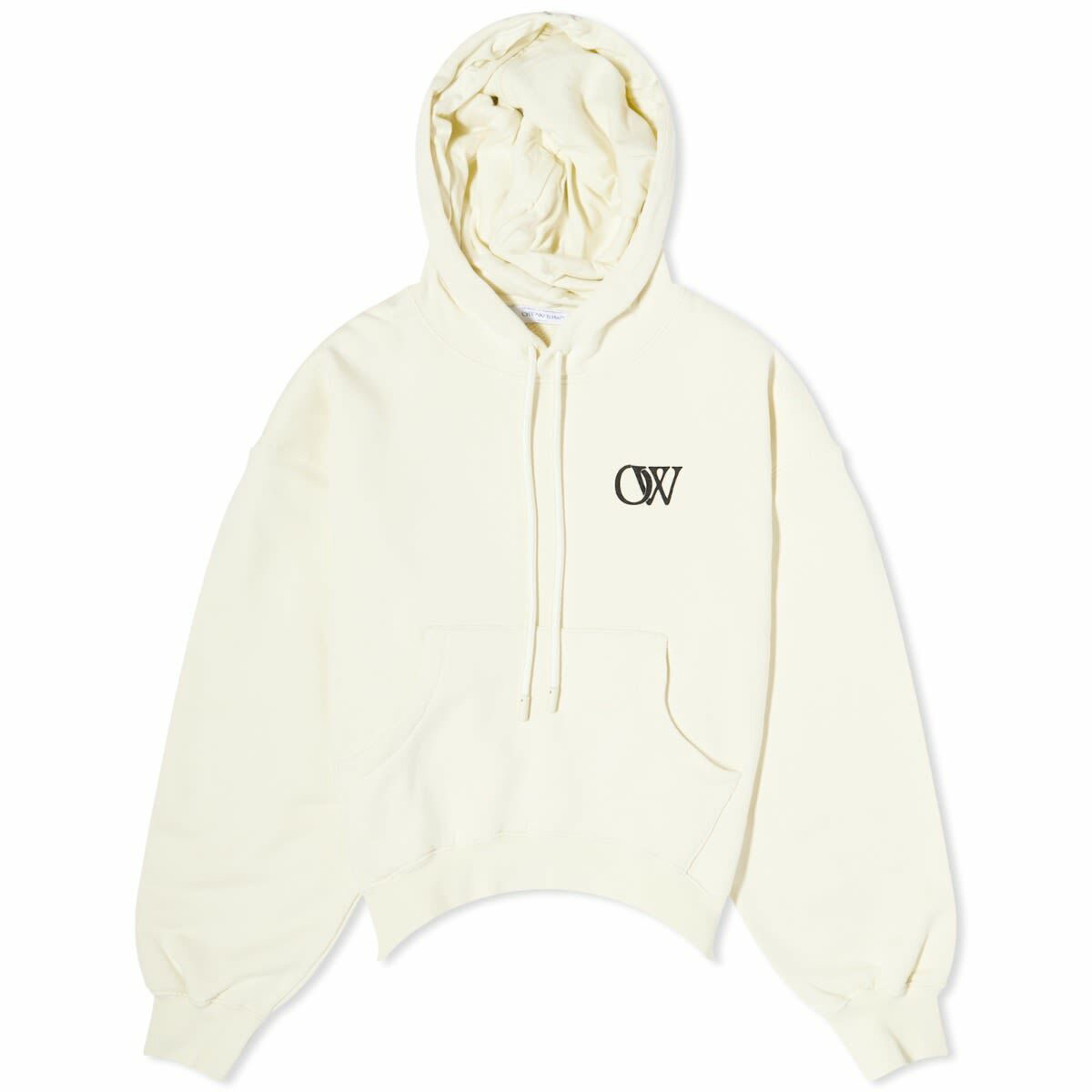 Off-White Grey Pictogram Double Tee Hoodie Off-White