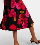 Erdem Floral gathered midi dress