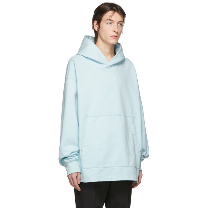 Acne Studios Blue Franklin H Stamp Hoodie Acne Studios