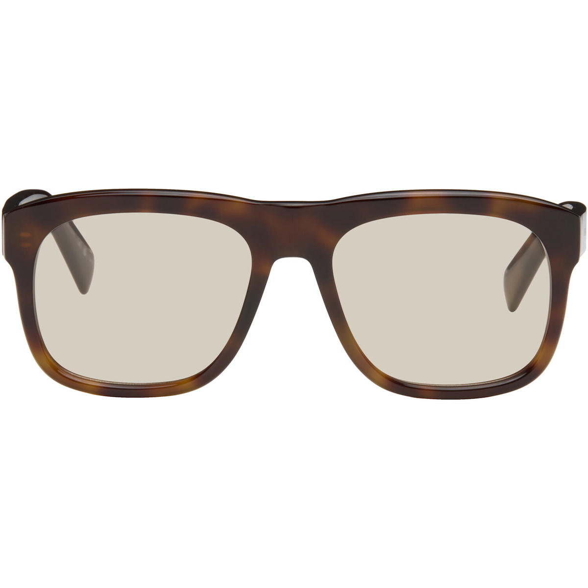 Saint Laurent Brown Oversized Square Sunglasses
