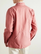 Sid Mashburn - Pigment-Dyed Cotton-Canvas Overshirt - Pink