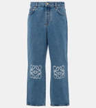 Loewe Anagram mid-rise cropped straight jeans