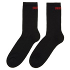 Alexander McQueen Navy Gothic Socks