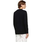 Moncler Black Knit Wool and Cashmere Sweater