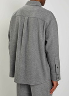The Elder Statesman Wool-blend Overshirt Grey