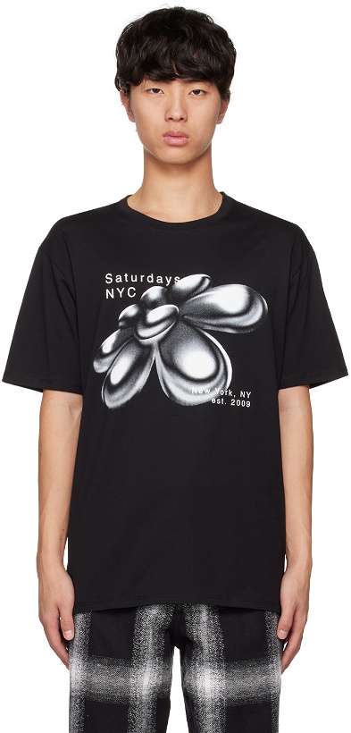 Photo: Saturdays NYC Black 3D Daisy T-Shirt