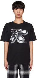 Saturdays NYC Black 3D Daisy T-Shirt