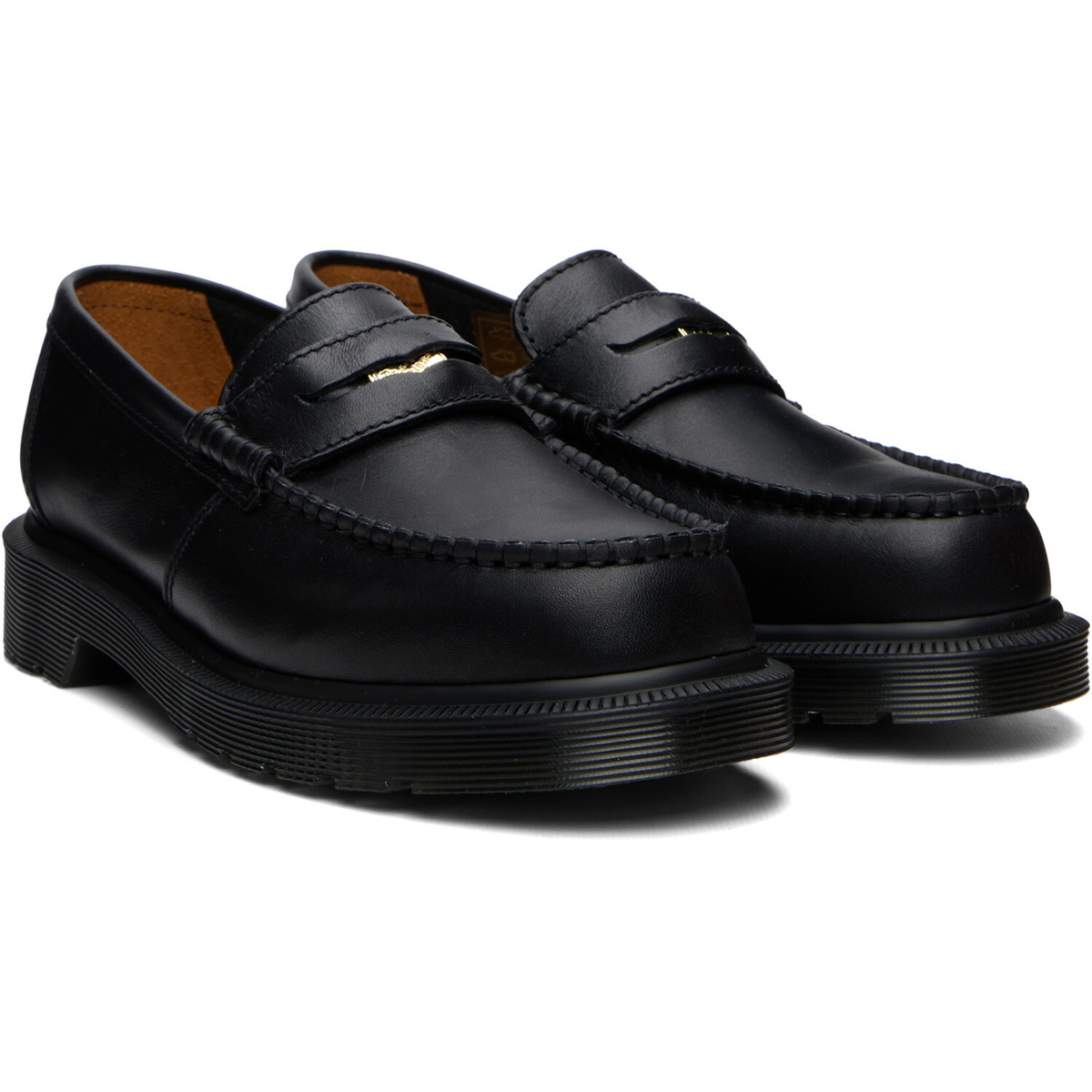 Dr. Martens Black Penton Leather Loafers