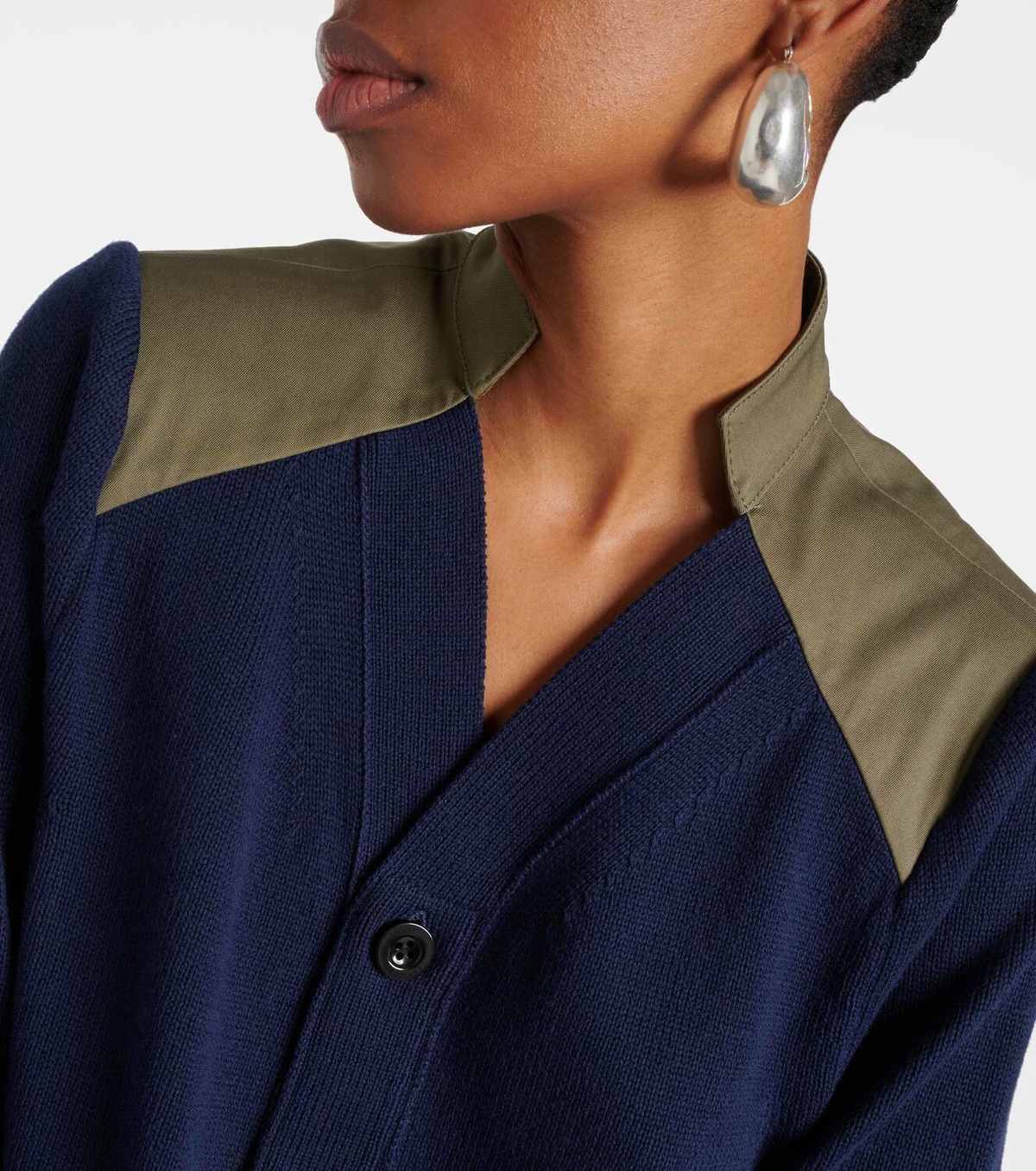 Sacai Cotton-blend cardigan Sacai