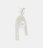 Magda Butrym Pearl and crystal-embellished earrings