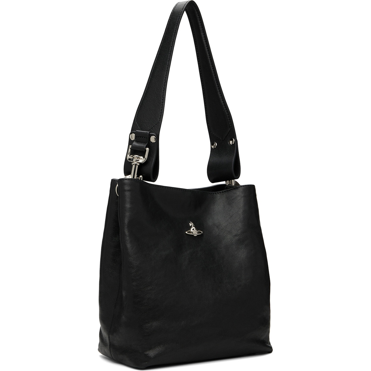 Vivienne Westwood Black Lottie Small Shoulder Bag