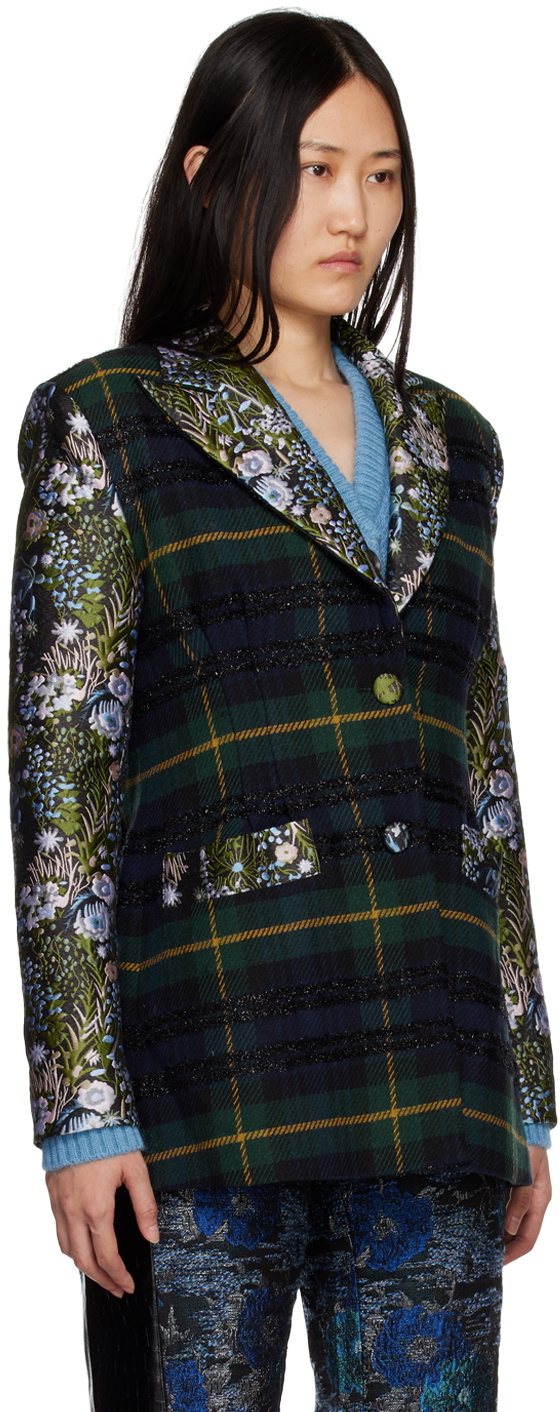 SHUTING QIU Black Patchwork Blazer