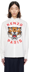 Kenzo White Kenzo Paris Lucky Tiger Shirt