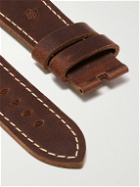 Panerai - 22mm Topstitched Leather Watch Strap