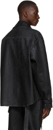 Ottolinger Black Denim Oversized Shirt Jacket