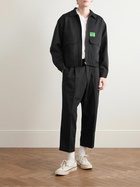 Neighborhood - Dickies® Straight-Leg Cropped Pleated Twill Trousers - Black