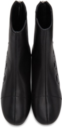 Raf Simons Black Solaris-21 High Zip-Up Boots