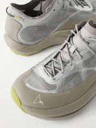 ROA - Sella Rubber-Trimmed ProWave Jacquard Trail Sneakers - Silver