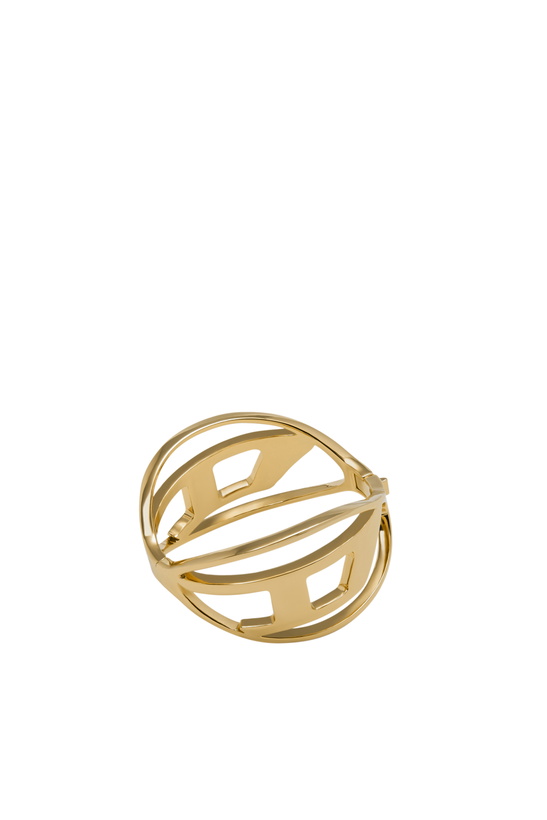 Photo: Diesel Gold brass bangle bracelet - Bracelets - Unisex - Oro