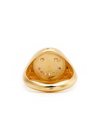 Roxanne First Rainbow Smiley 14kt Gold Signet Ring