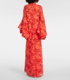Oscar de la Renta Floral lace kaftan