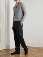 Oliver Spencer - Kilbridge Ribbed Wool Zip-Up Cardigan - Gray