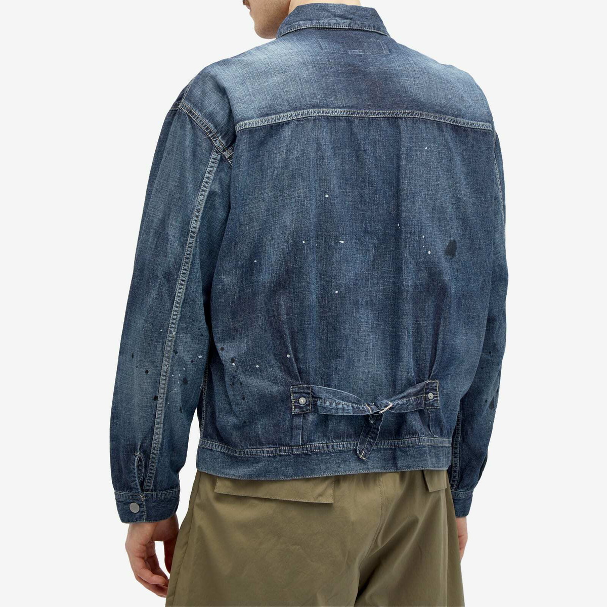 Neighborhood Men's Washed Denim Jacket in Indigo