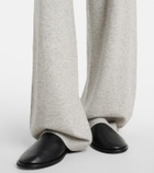 Jardin des Orangers Cotton and cashmere wide-leg pants