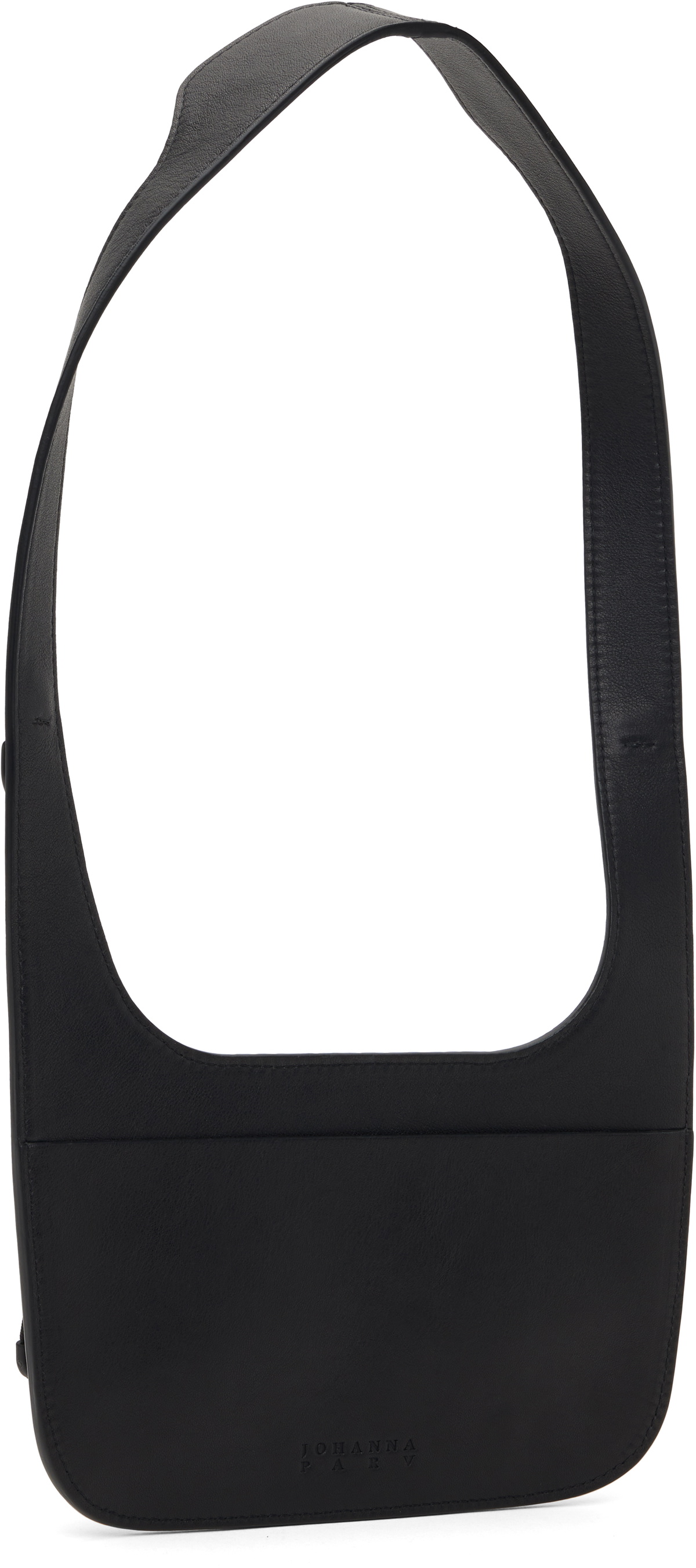 JOHANNA PARV Black Leather Neck Bag