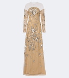 Georges Hobeika Embellished tulle gown