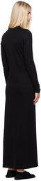 TOTEME Black Long-Sleeve Maxi Dress