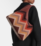 Missoni Printed suede tote bag