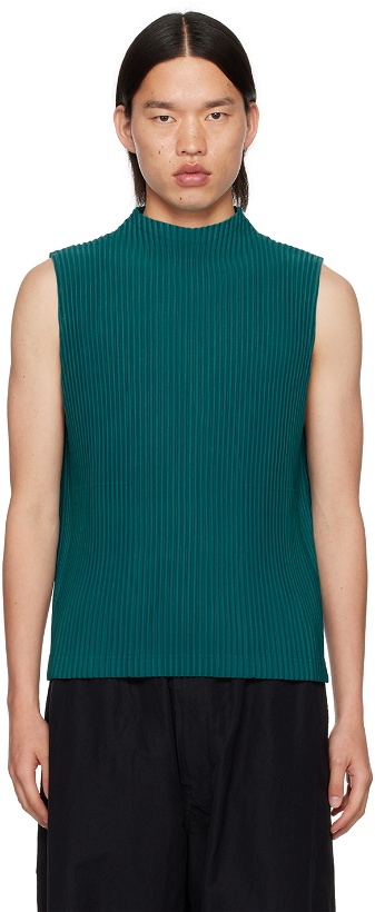 Photo: HOMME PLISSÉ ISSEY MIYAKE Green Monthly Color May Tank Top