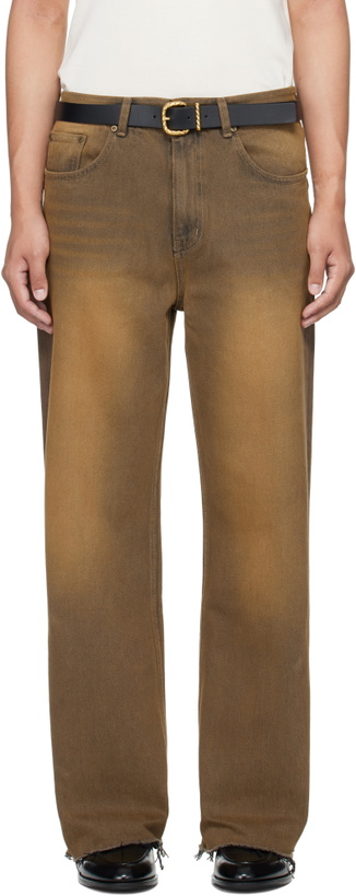 Photo: MMIC Brown Rocker Flare Jeans