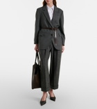 Brunello Cucinelli Belted wool and cashmere blazer