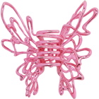 YVMIN Pink Liquified Butterfly Hair Clip