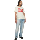 COÛT DE LA LIBERTÉ Off-White Sammy 'Malibu' Embellished S/S T-shirt